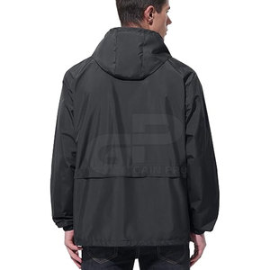 เสื้อแจ็คเก็ตกันลมสำหรับผู้ชาย ปักโลโก้ตามสั่ง รับผลิตแบบ OEM ODM น้ำหนักเบา กันลม กันน้ำ ปักลาย ป้ายยี่ห้อส่วนตัว ชุดกีฬา - Product Image 2