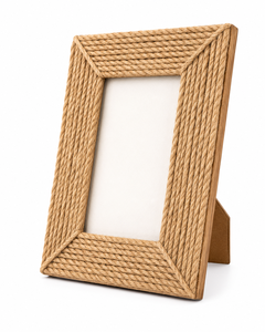 Marco de Fotos Rústico de Cuerda Rectangular de 4x6 Pulgadas, Decoración Vertical de Madera Natural Hecha a Mano con Forma de Estrella de Mar - Product Image 2