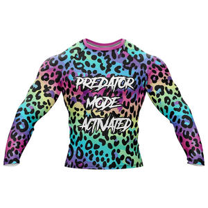 Nueva llegada: Rashguards para mujer para entrenamiento en gimnasio, Rashguard de BJJ personalizado de alta calidad, personalizado para OEM con logo personalizado. - Product Image 2