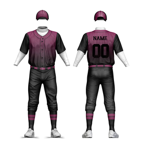 Uniformes de Béisbol Transpirables de Secado Rápido con Impresión Digital Personalizada de Marca, Uniformes de Equipo de Alta Calidad que Absorben la Humedad y Protegen Contra los Rayos UV, 100% Poliéster - Product Image 5