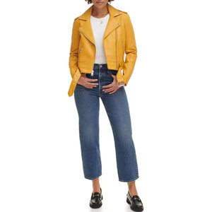 Dernière conception, qualité supérieure, veste en cuir pour femme, hiver, col rabattu, respirante, écologique, personnalisable, vente en gros - Product Image 4