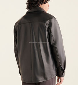 Venta al por mayor camisas de moda de diseño premium informales para hombres 100% cuello Mandarín de fibra de bambú tela de popelina en relieve adultos invierno - Product Image 2