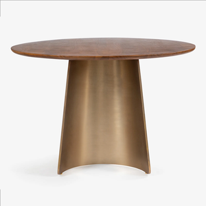 Table à manger ronde en bois moderne, design mid-century, base stable, mobilier pour salle à manger, pour la maison et l'hôtel - Product Image 2
