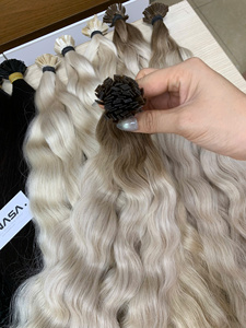 Extensions de cheveux humains vierges de qualité supérieure, 100g, 28 pouces, à pointe plate, lisses naturelles, avec double épaisseur, prix de gros - Product Image 5