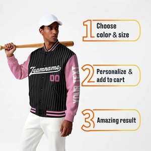 High Quality Custom Baseball College chenille embroidery Varsity <b>Jackets</b> OEM <b>Men</b> Stand Collar Design for Winter Suppliers <b>Jacket</b> - Product Image 5