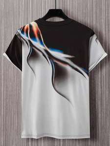 เสื้อยืดโอเวอร์ไซส์ทรงบ็อกซี่ผ้าคอตตอนหนานุ่มสำหรับผู้ชาย สกรีนโลโก้ได้ คอริบ โอเวอร์ไซส์ ทรงวินเทจ ลุคสบายๆ สไตล์สตรีทแวร์ - Product Image 4