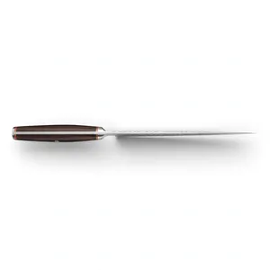 Cuchillo de Chef Clásico de 8 Pulgadas con Mango Negro Contorneado y Hoja Plateada Lisa para Cortar Frutas, Picar Verduras y Preparar Alimentos - Product Image 1