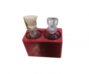 SUNTOOLS/STIPL Modelo 059B Molde Rectangular de Hierro para Fundición de Joyería con Dos Botellas de Vidrio Inseridas - Product Image 3