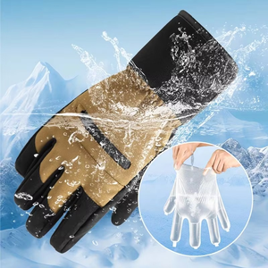 Gants de ski d'hiver pour hommes et femmes, en velours épais, imperméables et coupe-vent, résistants au froid, pour les sports de plein air et le cyclisme - Product Image 6