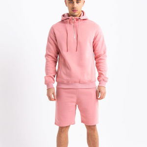 Custom Color Block Unisex Sweat Suits Mens Summer Tracksuit <b>Set</b> Two Piece Hoodie Short <b>Sets</b> - Product Image 3