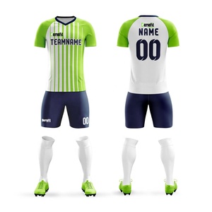 Maillots de football pour hommes adultes 2023, impression par transfert thermique personnalisée, 100% polyester, uniformes de football à séchage rapide, options de logo personnalisé en couleur - Product Image 3