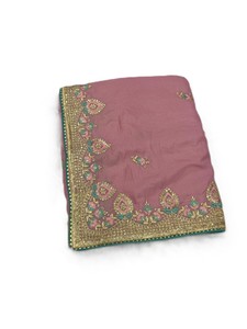 Sari pour femmes avec broderie en fil et zari, travail de sequins Rambo, idéal pour les fêtes et les festivals, à prix abordable - Product Image 4