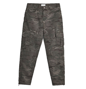 Pantalones Cargo de Camuflaje para Hombre, Cintura Elástica, Múltiples Bolsillos, Estilo Casual de Trabajo, Tela de Poliéster Transpirable, en Venta - Product Image 1