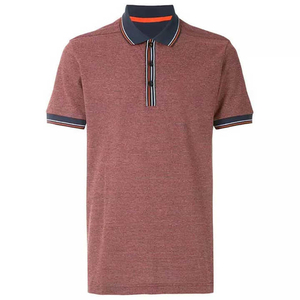 Nouveau style – Chemise de golf décontractée pour homme, coupe ajustée, respirante, col à revers, manches courtes, 100 % coton - Product Image 1