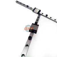 Rail de guidage linéaire miniature MGN7C 7 mm avec bloc coulissant, pièce de mouvement linéaire pour l'automatisation CNC