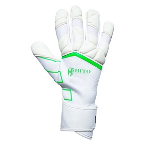 Gants de gardien de but professionnels avec protection dorsale complète en latex, contact frontal en latex et sangle élastique intégrée - Product Image 2