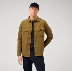 Camisa Casual de Manga Larga para Hombre, Nueva Tendencia 2024, Alta Calidad, Personalizada OEM, 100% Algodón, Alto Gramaje, Corte Holgado, Verano, Color Sólido - Product Image 3