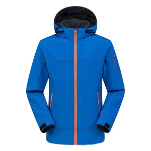 Windproof <b>Waterproof</b> Breathable Plain Softshell <b>Jacket</b>, Soft Shell <b>Jacket</b>, Softshell Coat with Removable Hood for Men and Women - Product Image 4