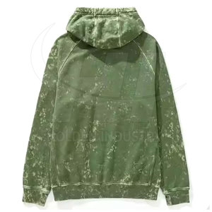 เสื้อฮู้ดดี้สไตล์ลำลองแบบอบอุ่น ผ้าฟลีซเนื้อนุ่ม ล้างสีแบบแอซิดวอช ดีไซน์ทันสมัย ขายส่ง - Product Image 3