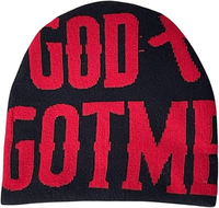 Bonnet d'hiver personnalisé OEM de style Y2K en jacquard avec impression de logo et de lettre pour la plage et les voyages