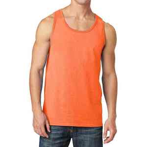 Débardeur en coton tricoté 100 % respirant à col en V pour homme, coupe ample, idéal pour le fitness et le sport - Product Image 4