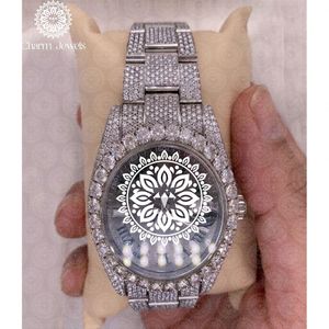 Montre de luxe Charm Jewells, bracelet en acier inoxydable, mouvement mécanique analogique, cadran de 40 mm, date automatique lumineuse, résistante à l'eau - Product Image 3