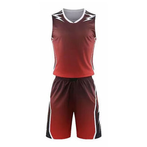 Nouveauté : Ensembles d'uniformes de basketball unisexes sublimés, couleur personnalisée, respirants, séchage rapide, grandes tailles, polyester, nom d'équipe personnalisé - Product Image 2