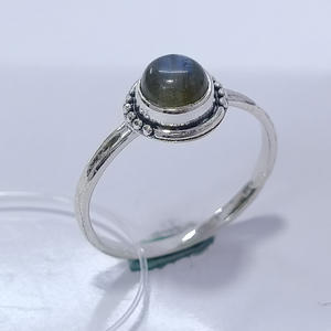 Anillo de plata de ley 925 con piedra lunar, estilo bohemio, hecho a mano, joyería fina, anillo de boda de plata, regalo para ella, OEM - Product Image 2