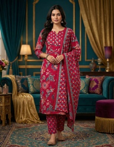 Conjunto de Kurti de 3 Piezas para Mujer, Estilo Laxmi, Calidad de Exportación, Moda Étnica de Lujo, Tallas de la M a la XXXL - Product Image 3