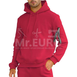 Survêtement décontracté d'hiver pour homme, à capuche, uni, léger, de haute qualité, fabrication OEM/ODM directe d'usine, confortable, deux pièces, actif - Product Image 4