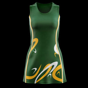 Nuevos uniformes de netball sublimados para mujer, de alta calidad, personalizados para equipos, con cuello en V, conjuntos de netball para niñas, los más vendidos. - Product Image 2