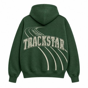 เสื้อฮู้ดดี้พรีเมียม Trackstar โลโก้ปัก ทรงโอเวอร์ไซส์ ยูนิเซ็กส์ ผ้าฟลีซหนานุ่ม สวมใส่สบาย สไตล์ลำลองแนวสตรีทแฟชั่น แบรนด์ส่วนตัว รุ่น TS-HD-031 - Product Image 5