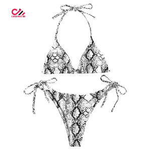 Conjunto de Bikini Personalizado para Mujer, Traje de Baño de Dos Piezas con Logotipo Personalizado en la Parte Delantera, Ecológico, de Secado Rápido, para Playa y Piscina de Verano - Product Image 1