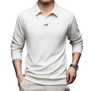 Polo de golf para hombre hecho a medida al por mayor, Polo de algodón puro de alta calidad, nuevo diseño, superventas, Polo en blanco - Product Image 2