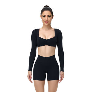 Conjunto de Yoga de Diseño Superior para Mujer, Bra Deportivo Sin Costuras de Calidad Personalizada, Leggings de Cintura Alta, Ropa Deportiva para Fitness, Venta al Por Mayor - Product Image 2