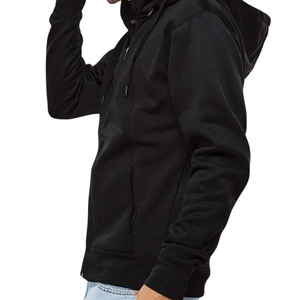 Custom Men's Winter Full <b>Zip</b> <b>Hooded</b> Sweatshirt Cotton Blend Fleece Digital Printing Soft Fabric OEM ODM Clothing Manufacturer - Product Image 5