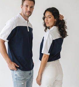 Chemise unisexe à manches courtes en polyester/coton respirant, coupe oversize ajustée, épaules tombantes, style streetwear décontracté, écologique - Product Image 5
