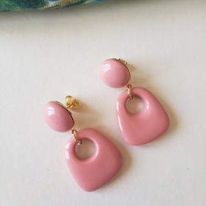 Pink <b>Resin</b> Irregular Shape Earrings Fashion Jewelry Gifts & <b>Crafts</b> <b>Resin</b> Geometric Drop Earrings Cute Jewelry <b>Resin</b> <b>Crafts</b> - Product Image 1