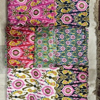 Tissu floral imprimé en coton lavé non tissé de qualité supérieure, matière cambric écologique, organique, douce, respirante et légère pour sacs