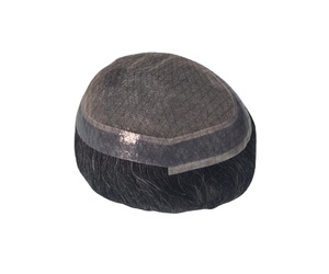 Peluca de Cabello Remy para Hombre de Calidad Premium, Cabello Lacio Rizado, Tupé con 100% de Densidad, el Mejor Cabello para Hombres - Product Image 3