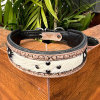 Kerah hewan peliharaan berlian bertatahkan tangan baru yang dapat disesuaikan untuk kalung anjing besar Medium kerah hewan peliharaan mewah kulit asli
