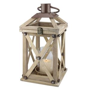 Exquisita Lámpara de Madera, Decoración Rústica para Bodas, Sala de Estar y Centros de Mesa Festivos - Product Image 1