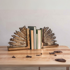 Sujetalibros clásicos de latón con cabeza de pato. Decoración minimalista pero sofisticada para cualquier oficina en casa. Disponible a precios de mayorista. - Product Image 3