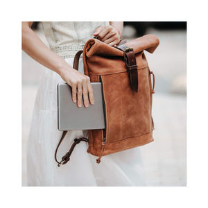 Mochila de cuero multiusos, mochila de cuero para hombre, estilo casual de negocios, mochila de cuero para mujer, uso diario - Product Image 6