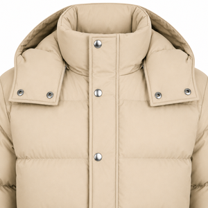 Men's Hooded Puffer Jacket Plain Dyed Custom Design Winter Quilted <b>Padded</b> Breathable <b>Waterproof</b> Outerwear - Product Image 4