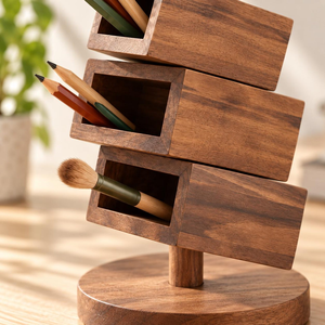 Organizador de Alfileres de Madera Hecho a Mano para Alfileres de Costura, Agujas, Herramientas de Bordado, Materiales de Manualidades y Accesorios de Sastrería - Product Image 4