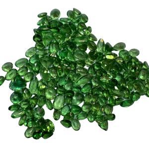 Tsavorita Verde Natural de Alta Calidad, Corte Ovalado Calibrado de 3x5, 5x7, 6x8, 7x9 mm, Certificada por Terceros, para Joyería - Product Image 1