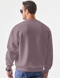 Sweat-shirt Premium Homme Très Vendu 100% Coton Molleton Tricoté Coupe Slim Confortable Pull Décontracté Motif Uni Grandes Tailles - Product Image 4