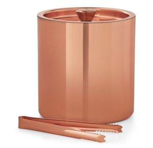 Seau à glace en métal contemporain pour un service élégant des boissons, idéal pour la maison, les bars, les restaurants, les événements, les mariages et les célébrations. - Product Image 2