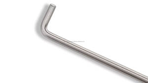 Crochet manuel de haute qualité pour récipients, poignée ronde en acier inoxydable, 13,75'' (35 cm), usage hospitalier - Product Image 6